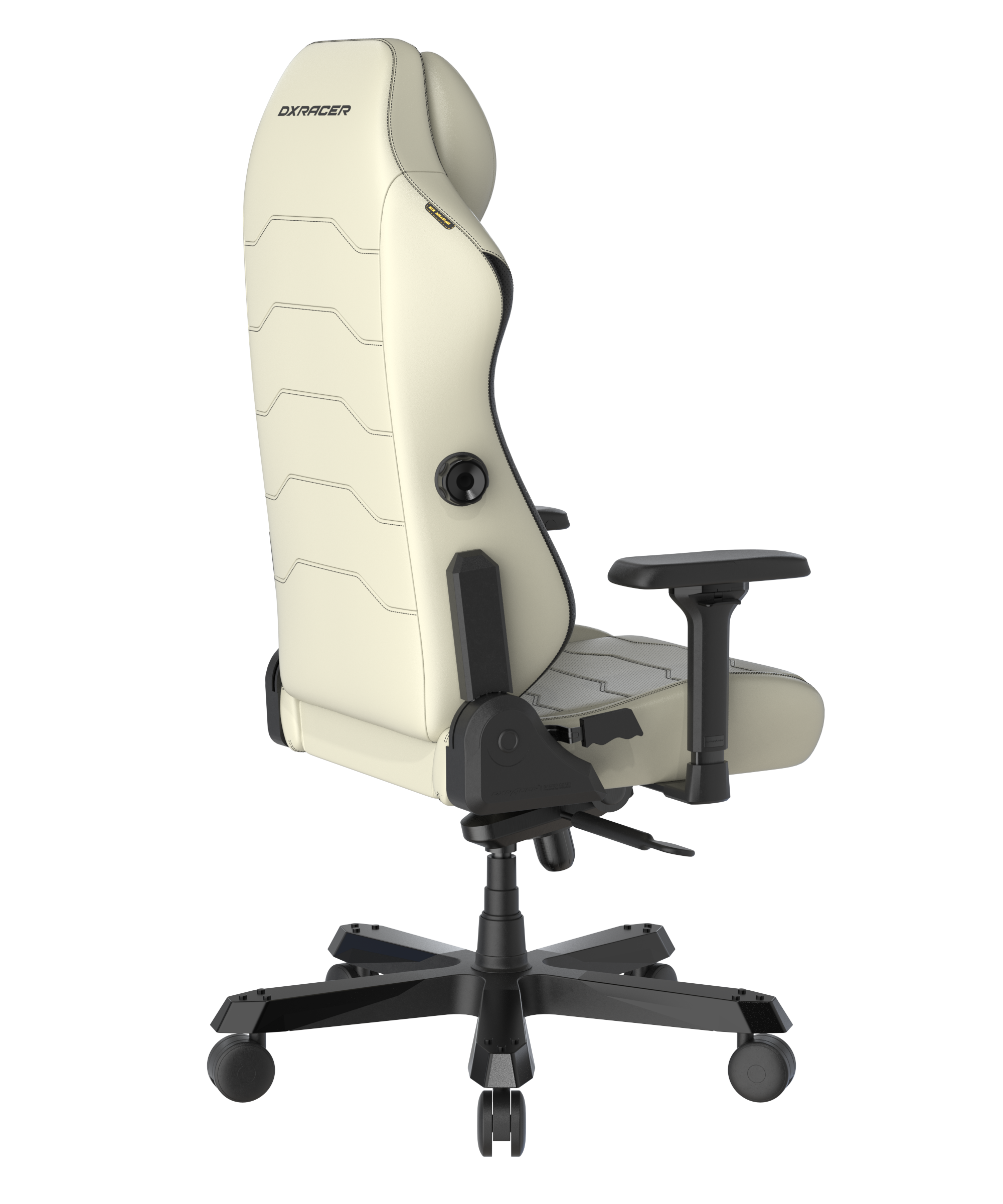 DXRacer Büro- & Gaming Stuhl, Master Serie, schwarz-weiß (Ecru), Kunstleder
