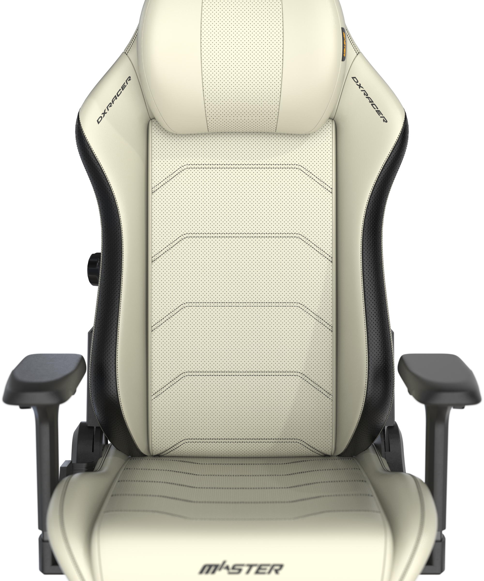 DXRacer Büro- & Gaming Stuhl, Master Serie, schwarz-weiß (Ecru), Kunstleder