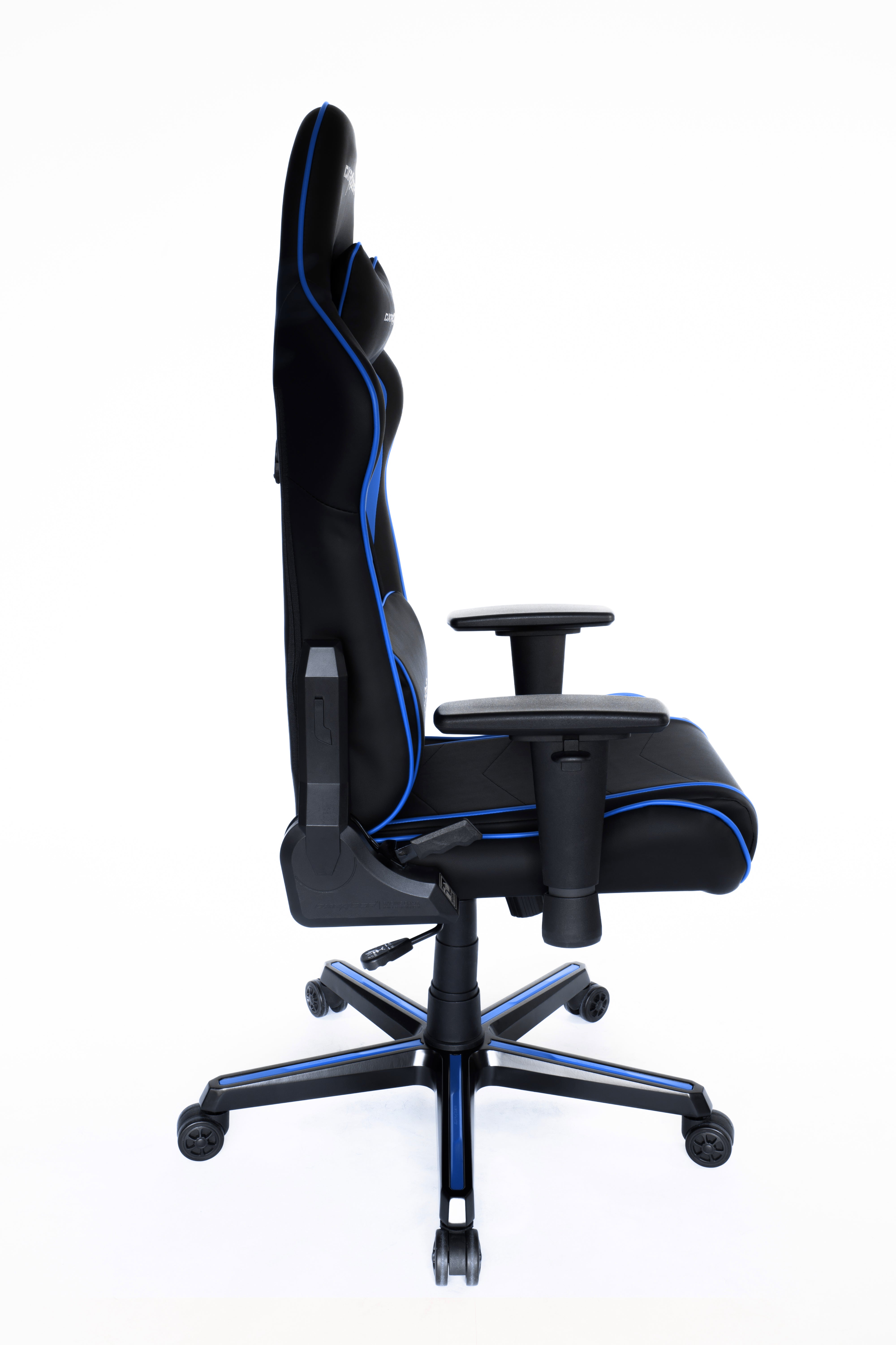 DXRacer Büro- & Gaming Stuhl, PRINCE Serie, schwarz-blau, Kunstleder / B-Ware
