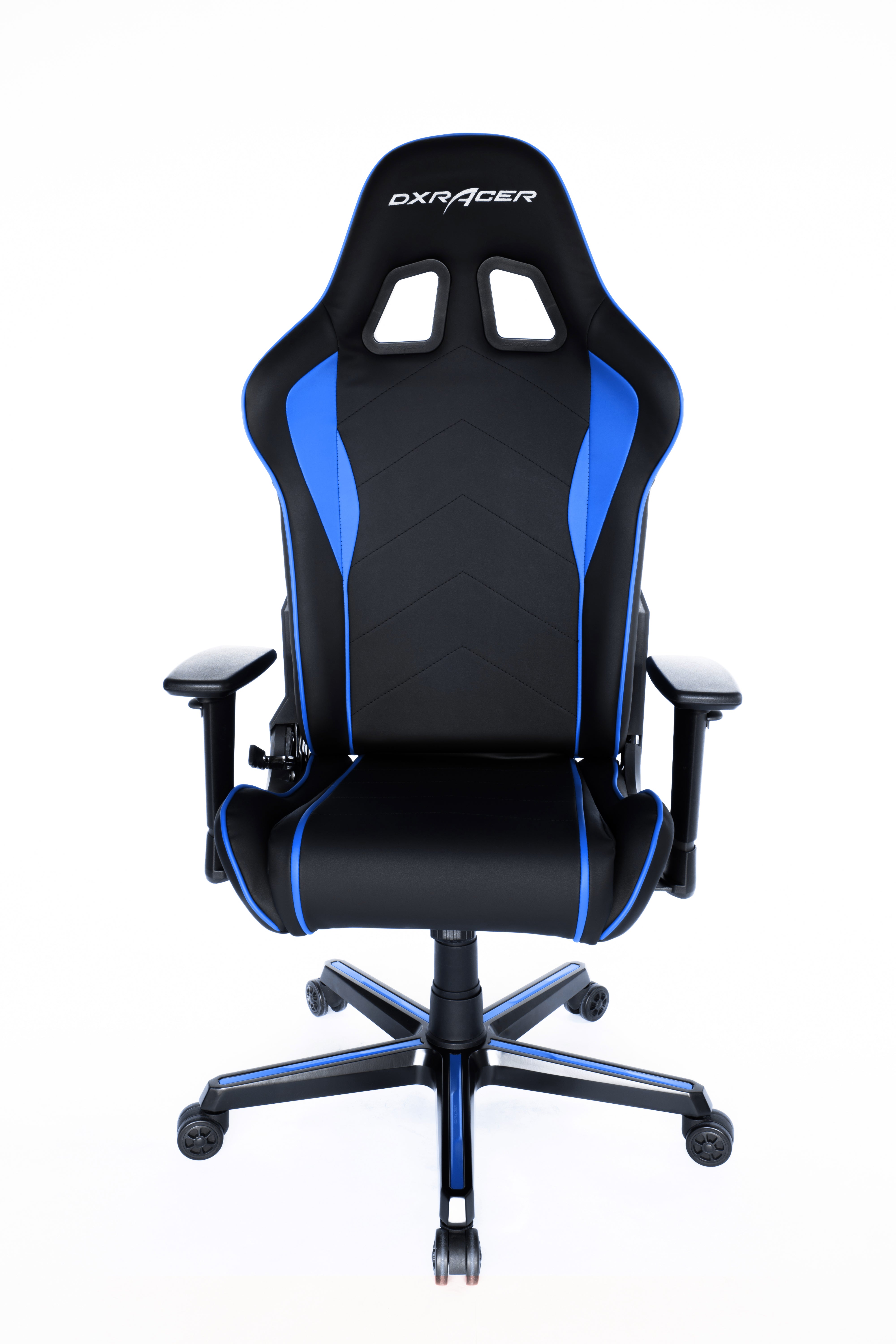 DXRacer Büro- & Gaming Stuhl, PRINCE Serie, schwarz-blau, Kunstleder / B-Ware